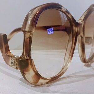 Rare Vintage Faux Tortoise Oversized Sunglasses